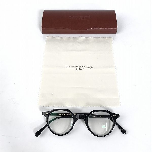 実際に弊社で買取させて頂いたOLIVER PEOPLES/オリバーピープルズ OP-L BLK 眼鏡/メガネ/アイウェア メガネフレーム アイウェアの画像 9枚目