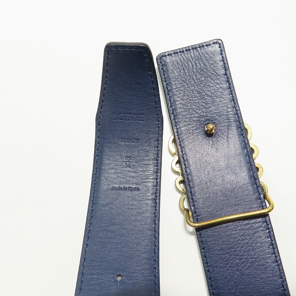 実際に弊社で買取させて頂いたLOEWE/ロエベ アナグラム ベルト リバーシブル 85/34 131829の画像 2枚目