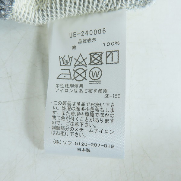 実際に弊社で買取させて頂いたuniform experiment/ユニフォームエクスペリメント AUTHENTIC LOGO SWEAT VARSITY JACKET ジャケット UE-240006 /2の画像 4枚目