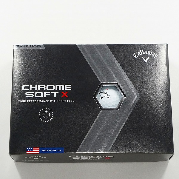 実際に弊社で買取させて頂いた(2)【未使用】Callaway/キャロウェイ CHROME SOFT X ゴルフボール ホワイト 1ダースの画像 2枚目