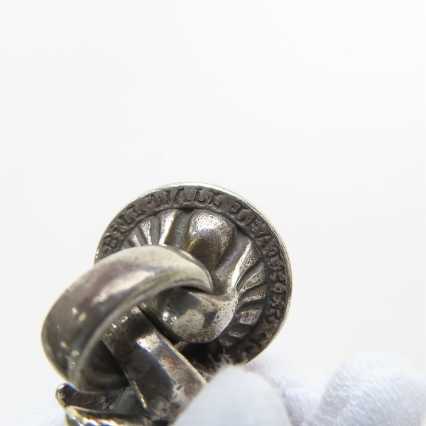 実際に弊社で買取させて頂いた【ギャラ付】BWL/Bill Wall Leather/ビルウォールレザー W-RING ホーングッドラックスカル w/ゴールドサダー ウォレットリングの画像 5枚目