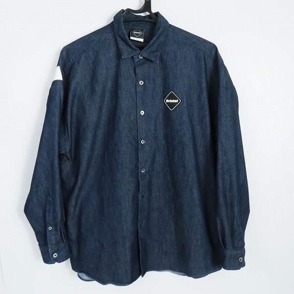 実際に弊社で買取させて頂いたF.C.Real Bristol/エフシーレアルブリストル COOLMAX BIG LOGO BAGGY SHIRT/ビッグロゴバギーシャツ FCRB-220079/S