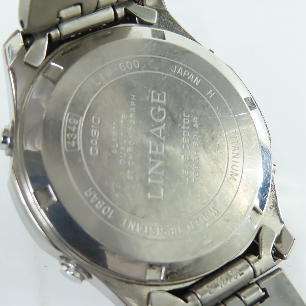 実際に弊社で買取させて頂いたCASIO/カシオ WAVE CEPTOR/ウェーブセプター LINEAGE/リニエージ LIW-600の画像 4枚目