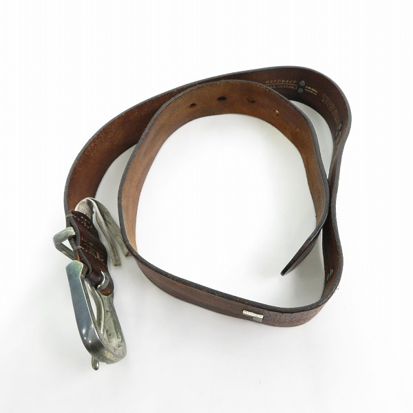 実際に弊社で買取させて頂いたDIESEL/ディーゼル ロゴ レザーベルト/85/34の画像 9枚目