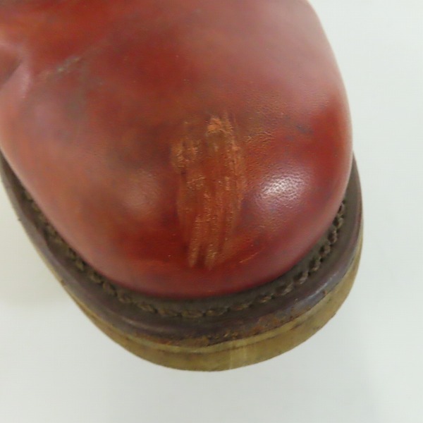 実際に弊社で買取させて頂いたRED WING/レッドウィング プレーントゥ アイリッシュセッター ブーツ/ワークブーツ 半円犬タグ/8Dの画像 7枚目