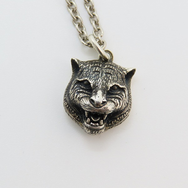 実際に弊社で買取させて頂いたGUCCI/グッチ キャットヘッド リング ネックレスの画像 1枚目