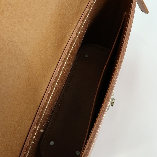 実際に弊社で買取させて頂いたHERZ/ヘルツ レザー ショルダーバッグ ブラウンの画像 3枚目