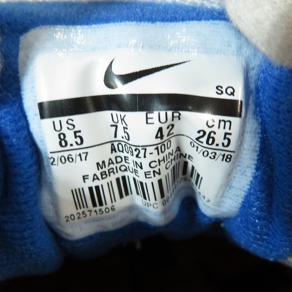 実際に弊社で買取させて頂いた【未使用】NIKE×atmos/ナイキ×アトモス AIR MAX 1 PRNT/エアマックス1 プリント AQ0927-100/26.5の画像 5枚目