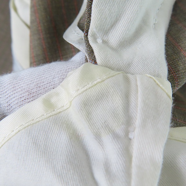 実際に弊社で買取させて頂いたVERSACE/ヴェルサーチ ストライプ ウール スーツ ジャケット/パンツ/セットアップ/54の画像 7枚目