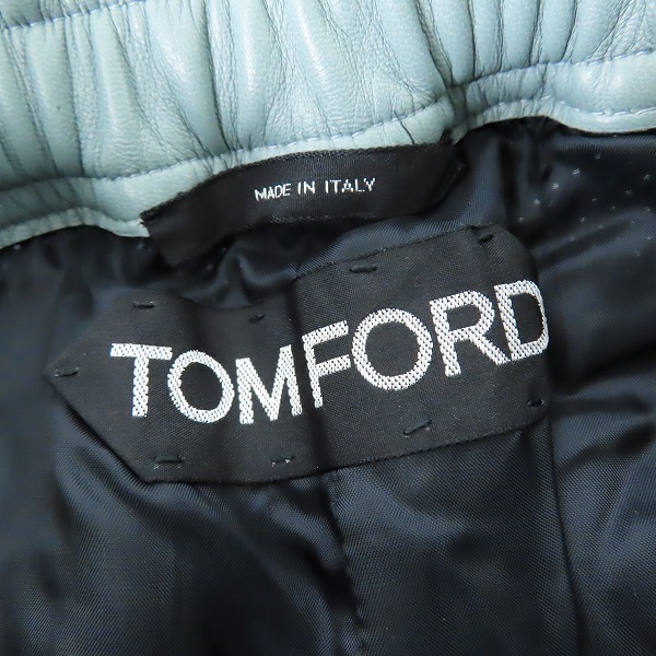実際に弊社で買取させて頂いたTOM FORD/トムフォード 羊革 レザーパンツ/48の画像 2枚目