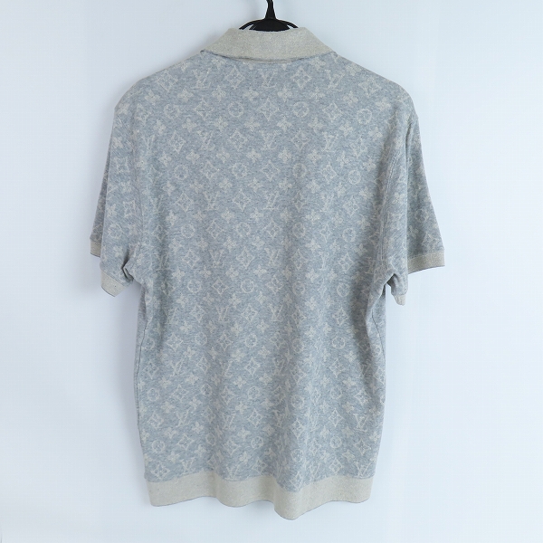 実際に弊社で買取させて頂いた【JPタグ】LOUIS VUITTON/ルイヴィトン バックロゴ 半袖 ポロシャツ グレー Lの画像 1枚目