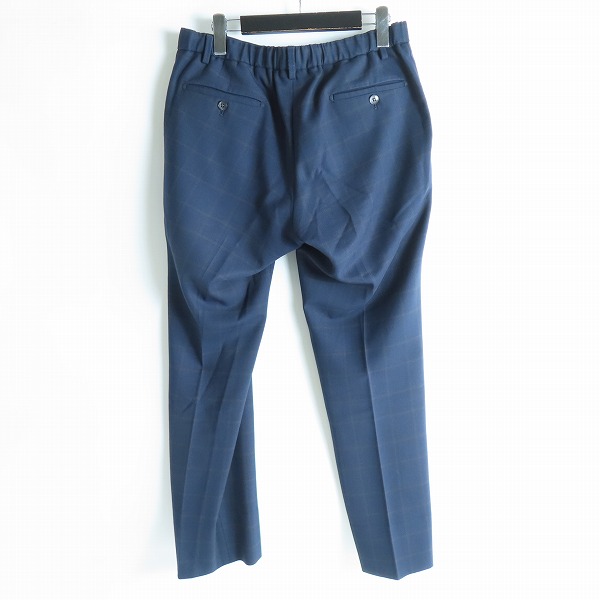 実際に弊社で買取させて頂いたTOMORROWLAND/トゥモローランド ウールチェック柄スラックスパンツ WS019CU/Sの画像 1枚目