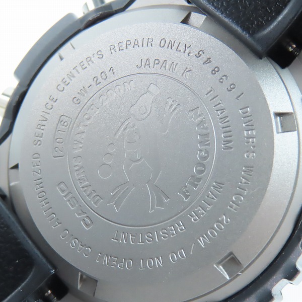 実際に弊社で買取させて頂いたG-SHOCK/Gショック FROGMAN フロッグマン 毒蛙 マジョーラカラー GW-201-6JF【動作未確認】の画像 3枚目
