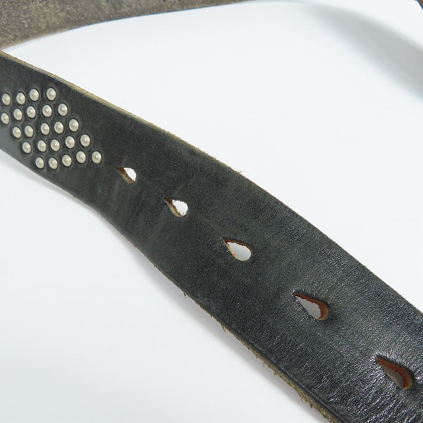 実際に弊社で買取させて頂いたRED MOON/レッドムーン スタッズ レザー ベルトの画像 4枚目