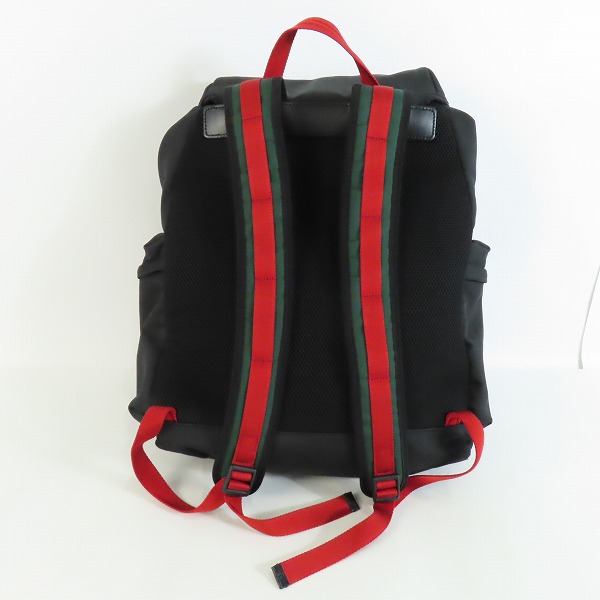 実際に弊社で買取させて頂いたGUCCI/グッチ テクノキャンバス バックパック ウェビングライン 429037の画像 1枚目
