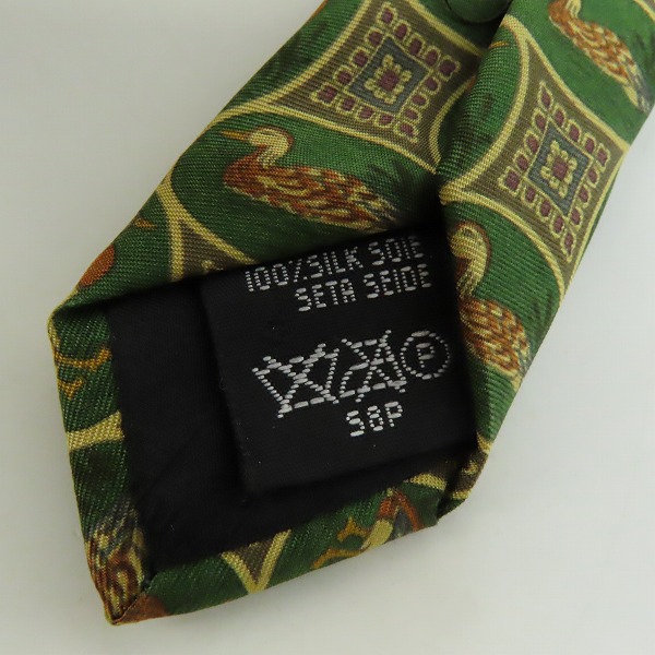 実際に弊社で買取させて頂いたdunhill/ダンヒル バード総柄 シルクネクタイの画像 2枚目
