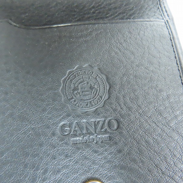 実際に弊社で買取させて頂いたGANZO/ガンゾ レザー 二つ折り財布 0057680の画像 5枚目