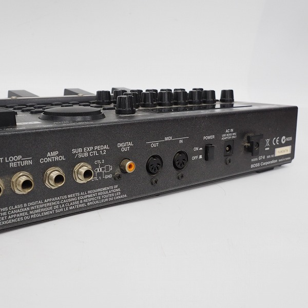 実際に弊社で買取させて頂いた★【動作未確認】BOSS/ボス GT-8 GUITAR EFFECTS PROCESSOR ギター用マルチエフェクターの画像 5枚目