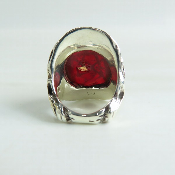 実際に弊社で買取させて頂いた【ギャラ付き】ALEX STREETER/アレックスストリーター エンジェルハートリング クラックレッド ALR371C/10.5号の画像 4枚目