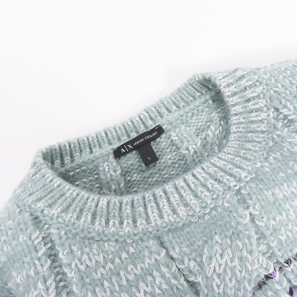 実際に弊社で買取させて頂いたARMANI EXCHANGE/アルマーニエクスチェンジ ケーブル ニット セーター 6LYM1Q YMV7Z/Lの画像 6枚目