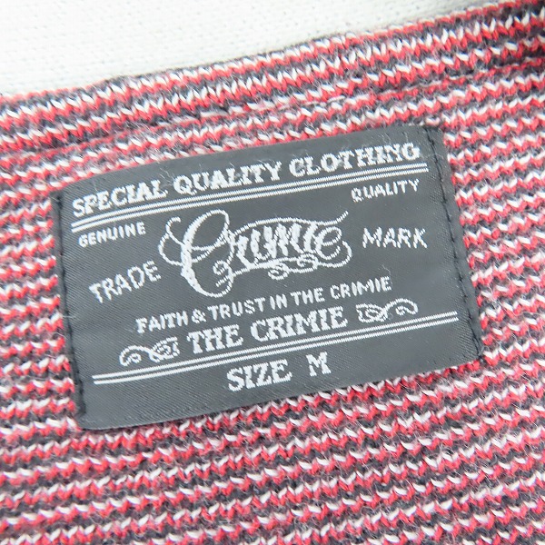 実際に弊社で買取させて頂いたCRIMIE/クライミー ストライプニット カーディガン/Mの画像 2枚目