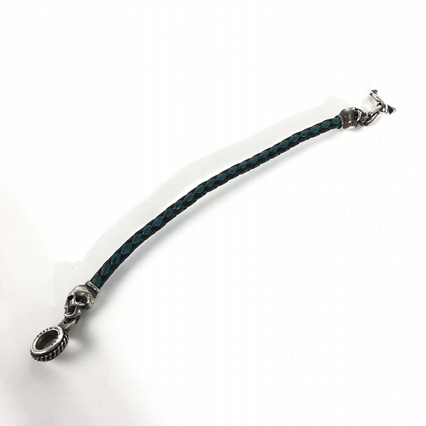 実際に弊社で買取させて頂いたLEATHERS & TREASURES/レザーズアンドトレジャーズ スカル レザーブレスレットの画像 8枚目