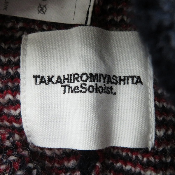 実際に弊社で買取させて頂いたTAKAHIROMIYASHITA TheSoloIst/ 21AW ノルディック柄 ウールニット ネックウォーマー sk.0002cAW21の画像 4枚目