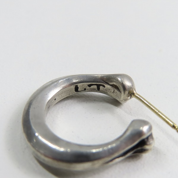実際に弊社で買取させて頂いた【ギャラ付き】LEATHERS AND TREASURES/レザーズアンドトレジャーズ Large bone earring ラージボーンイヤリング ピアスの画像 6枚目
