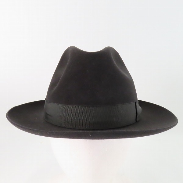 実際に弊社で買取させて頂いたBorsalino/ボルサリーノ レインプルーフライン ラビットファー フェルトハット 帽子の画像 1枚目