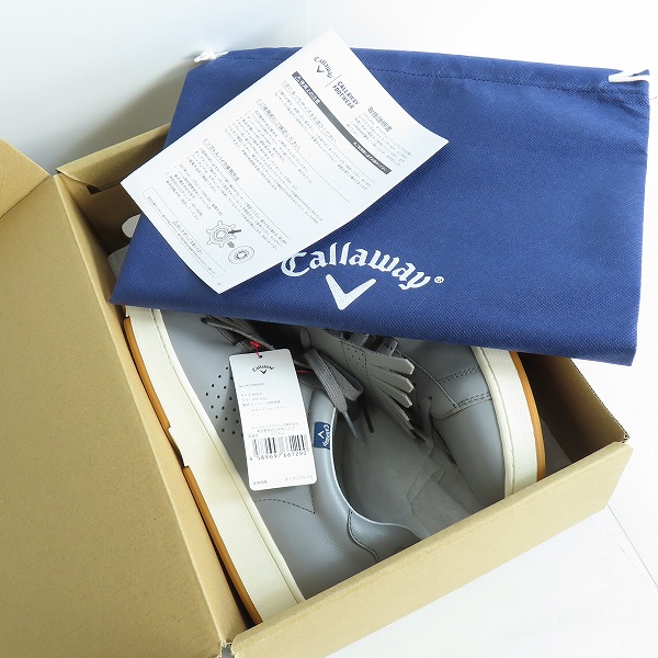 実際に弊社で買取させて頂いた【未使用】Callaway/キャロウェイ ローカット スパイクレスゴルフシューズ 247-8983002/28の画像 6枚目