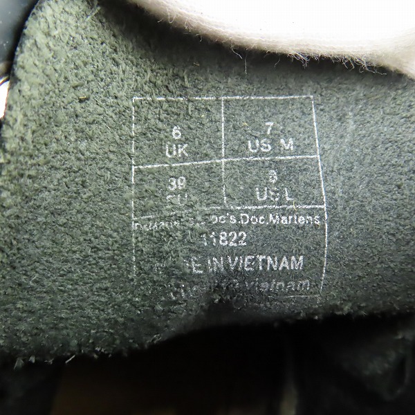 実際に弊社で買取させて頂いたDr.Martens/ドクターマーチン 8ホールブーツ 11822 UK6の画像 5枚目