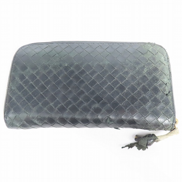 実際に弊社で買取させて頂いたBOTTEGA VENETA/ボッテガヴェネタ イントレチャート ラウンドファスナー 長財布の画像 1枚目