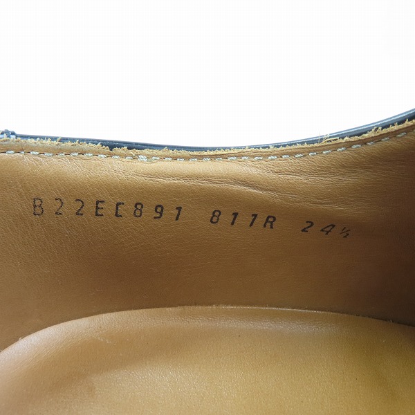 実際に弊社で買取させて頂いたREGAL/リーガル 内羽根 ストレートチップ レザーシューズ ビジネスシューズ 811R/24.5の画像 5枚目