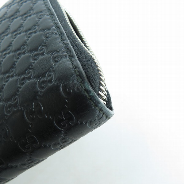 実際に弊社で買取させて頂いたGUCCI/グッチ ラウンドファスナー長財布 マイクログッチウォレット 544473の画像 7枚目