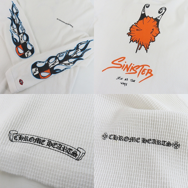 実際に弊社で買取させて頂いた【JPタグ】CHROME HEARTS×MATTY BOY/クロムハーツ×マッティボーイ 21SS PPO SINISTER ロングスリーブ サーマルカットソー/Lの画像 7枚目