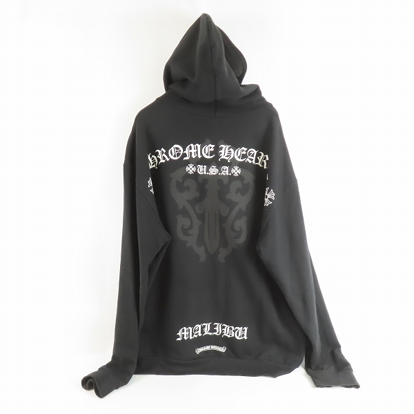 実際に弊社で買取させて頂いたCHROME HEARTS/クロムハーツ マリブ限定 ジップアップパーカー XXLの画像 1枚目