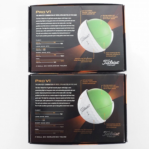 実際に弊社で買取させて頂いた 【未使用】Titleist/タイトリスト PRO V1 ゴルフボール ホワイト 2ダースの画像 4枚目