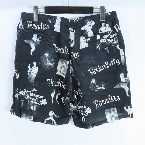 実際に弊社で買取させて頂いたWACKO MARIA/ワコマリア GUILTY PARTIES ロカビリー  レーヨン ショートパンツ Ｍの画像 1枚目