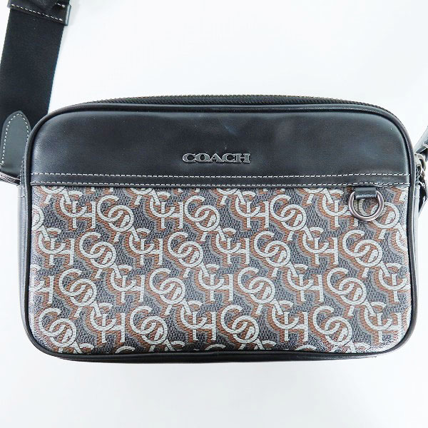実際に弊社で買取させて頂いたCOACH/コーチ グラハム クロスボディ・シグネチャー モノグラム プリント ショルダーバッグ QB/BK CF484の画像 1枚目