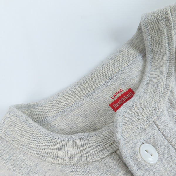 実際に弊社で買取させて頂いたHealthknit × JOURNAL STANDARD/ヘルスニット ×ジャーナルスタンダード ヘンリーネックカットソー Lの画像 4枚目