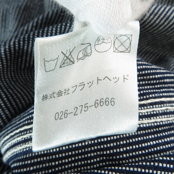 実際に弊社で買取させて頂いたFLAT HEAD/フラットヘッド 長袖 コットン シャツ/42の画像 5枚目