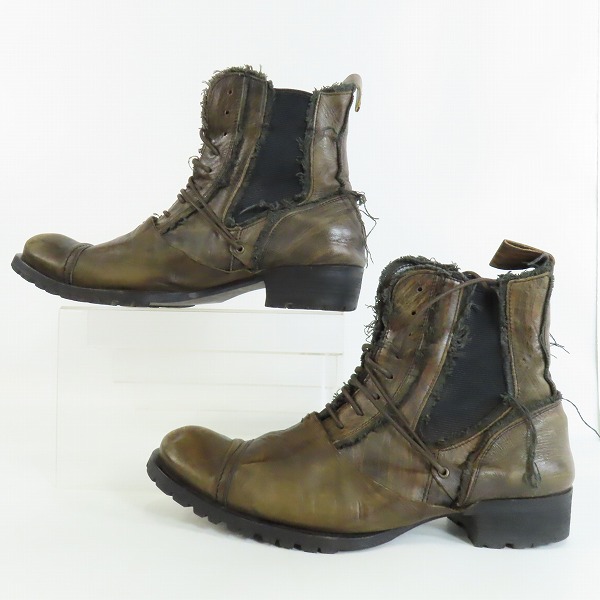 実際に弊社で買取させて頂いたalfredoBANNISTER/アルフレッドバニスター サイドゴア/レースアップブーツ/5011005001/43の画像 3枚目