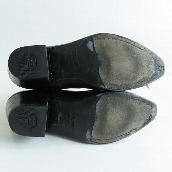 実際に弊社で買取させて頂いたCELINE/セリーヌ ジャクノサイドジップブーツ/ヒールブーツ MG0291/40 の画像 2枚目