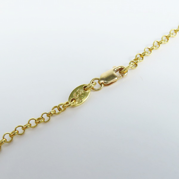 実際に弊社で買取させて頂いたCHROME HEARTS/クロムハーツ 22K ロールチェーン ネックレス 18インチの画像 2枚目