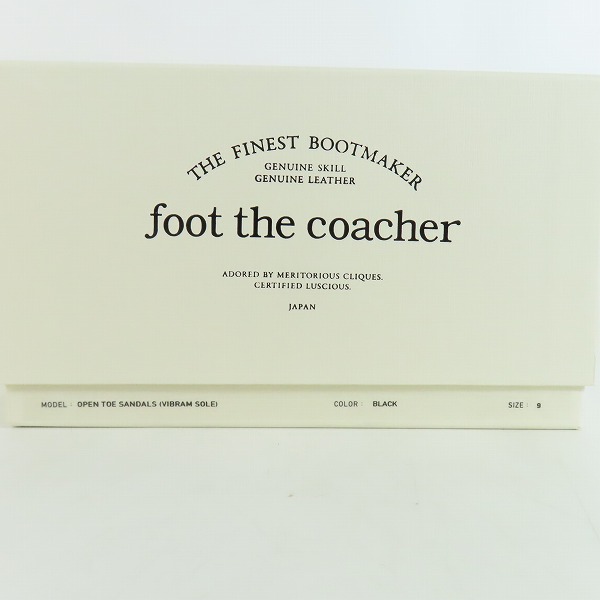 実際に弊社で買取させて頂いたFOOT THE COACHER×KIJIMA TAKAYUKI/フットザコーチャー×キジマタカユキ BEAUTIFUL SHOES OPEN TOE SANDALS FTC2412021/9の画像 9枚目
