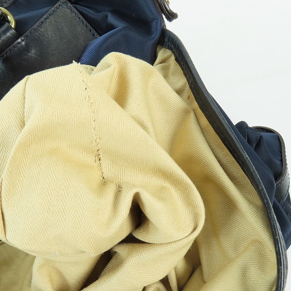 実際に弊社で買取させて頂いたGANZO/ガンゾ 2WAY レザー/ナイロン ビジネスバッグ/ショルダーバッグの画像 7枚目