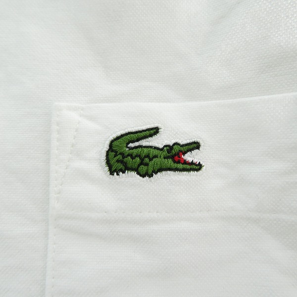 実際に弊社で買取させて頂いたLACOSTE/ラコステ 胸刺繍 長袖 ボタンシャツ Mの画像 4枚目