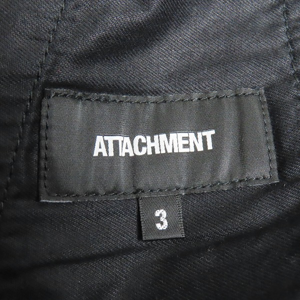 実際に弊社で買取させて頂いたATTACHMENT/アタッチメント ハイパワーストレッチツイル バイカーパンツ AP03-208/3の画像 3枚目