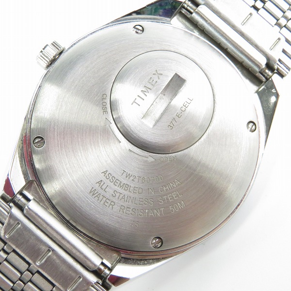 実際に弊社で買取させて頂いたTIMEX/タイメックス Q TIMEX 1979 OGカラー 腕時計 TX-TW2T80700の画像 4枚目