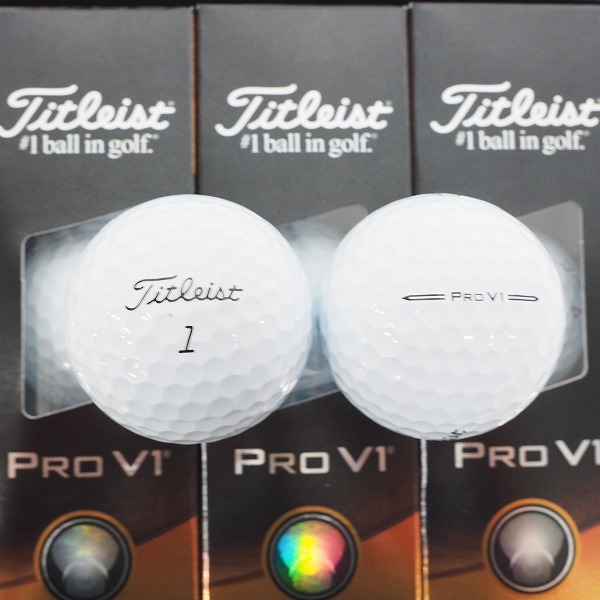 実際に弊社で買取させて頂いた【未使用】Titleist/タイトリスト PRO V1 ゴルフボール ホワイト 1ダースの画像 1枚目